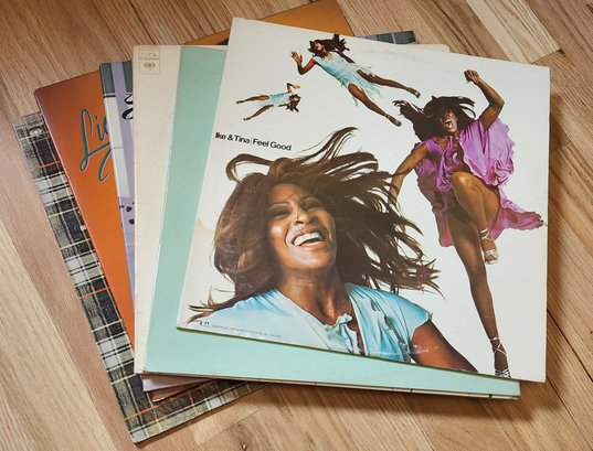 Assortment Of Vintage Vinyl Records Feat IKE AND TINA FEEL GOOD
