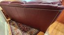Beautiful Executive HANCOCK AND MOORE Synthetic Leather Sofa Couch