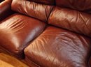 Beautiful Executive HANCOCK AND MOORE Synthetic Leather Loveseat
