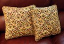 (2) Floral Style Throw Pillows