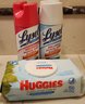 LYSOL Spray Selections And HUGGIES Natural Wipes