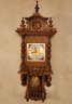 Vintage Grand Wooden Case Wall Clock