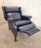 Vintage LAZYBOY CLASSICS Dark Blue Synthetic SOFT Leather Recliner Chair #1