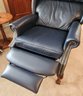 Vintage LAZYBOY CLASSICS Dark Blue Synthetic SOFT Leather Recliner Chair #2