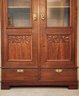 Antique Dutch Colonial Style Library Display Cabinet