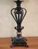 Ornate Base Table Lamp With Original Shade
