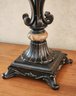 Ornate Base Table Lamp With Original Shade