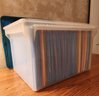 Clear File Folder Storage Tote Filled With Folders #2