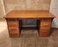 Vintage Wooden Executive Office Desk