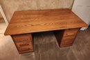 Vintage Wooden Executive Office Desk