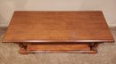 Vintage TELL CITY Chair Co. Coffee Table Or Bench With Upholstered Cushion