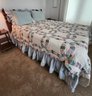 Vintage TELL CITY Chair Co. WOODEN Queen Size Headboard And Frame