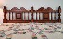 Vintage TELL CITY Chair Co. WOODEN Queen Size Headboard And Frame