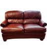 Beautiful Executive HANCOCK AND MOORE Synthetic Leather Loveseat