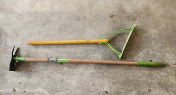 AMES Brand 2 Prong Weeding Hoe And Double Blade Weed Cutter