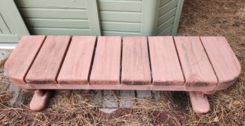 Vintage Small Outdoor Wooden Seating