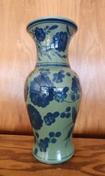 Vintage Ceramic Glazed Flower Vase Vessel