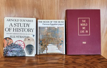 (3 Vintage Hardback Books - Featuring THE BOOK OF THE DEAD