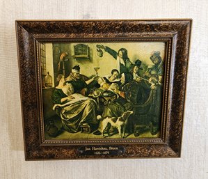 Vintage JAN HAVICKSZ STEEN Oil Painting Reproduction