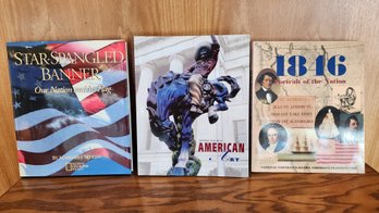 (3) AMERICA Themed Hardback Books