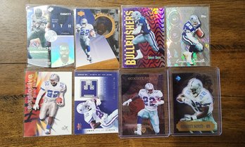 Assortment Of (8) Emmitt Smith Dallas Cowboys Sports Cards