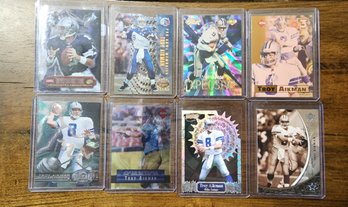 Assortment Of (8) TROY AIKMAN Dallas Cowboys Sports Cards