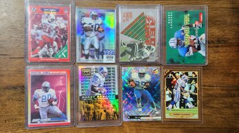 Assortment Of (8) BARRY SANDERS Detroit Lions Sports Cards