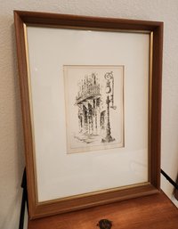 Vintage CENTRAL CITY COLORADO Framed Fine Art Selection ETCHING With Dry Point SIGNED Jerry Albright