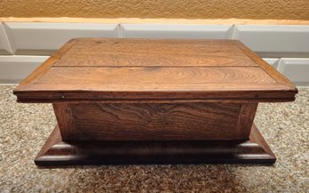 Vintage Handmade Storage Box With Hidden Latch Lock