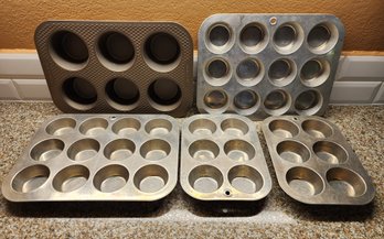 Assortment Of Metal Baking Dishes