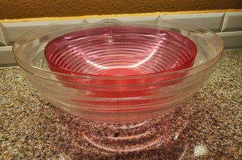 (3) Large Plastic Mixing Bowls