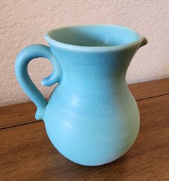 Vintage SIGNED Van Brigle Blue Pottery Pitcher