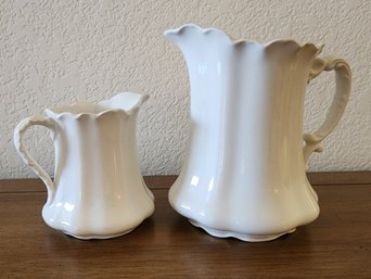 Set Of (2) Graduated JOHNSON BROS England Pitchers