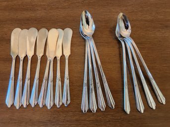 Vintage Assortment Of CAROLINE Silver Plate Flatware