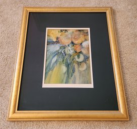 Vintage FRAMED Fine Art Watercolor Vmby MARY VANDER MOLEN