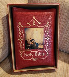 Vintage 1950's Holy Bible With Original Presentation Box