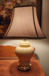 Vintage Table Lamp With Original Shade TESTED