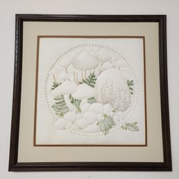 Vintage Fabric Framed Fine Art Selection