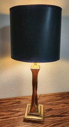 Vintage Twisted Design Metal Table Lamp TESTED