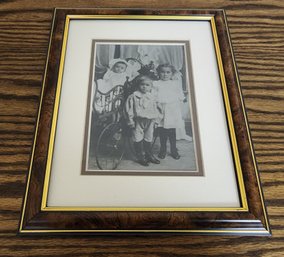 Vintage Framed Children's Photo Print Fashion Americana