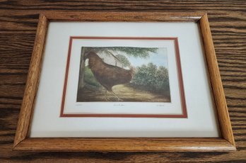 Vintage Framed Rooster SIGNED, TITLED AND NUMBERED Art Selection