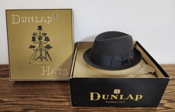 Vintage DUNLAP SUPREME Men's Fedora Fashion Hat With Original Box