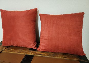 Pair Of (2) Accent Throw Pillows