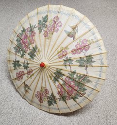 Vintage Asian Inspired Collapsible Umbrella