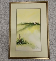 Vintage Framed Watercolor Original Art By MARY VANDER MOLEN