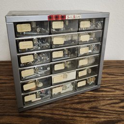 Vintage Metal Hardware Accessory Storage Case