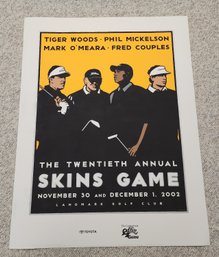 20th Annual Skins Game Lithograph Poster Print