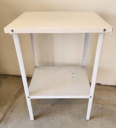 Vintage Metal Work Storage Table