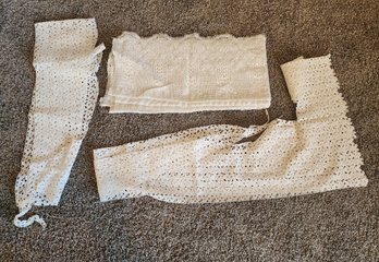 Assortment Of Vintage Lace Sections