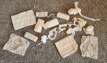 Assortment Of Vintage Lace Sections